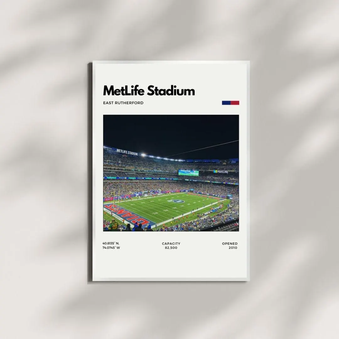 New York Giants MetLife Stadium Poster | NFL Football Print thumbnail 4