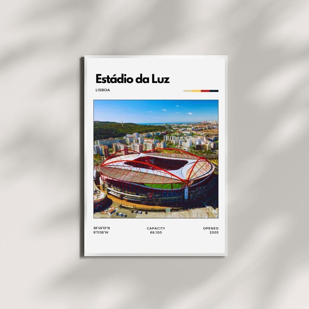 Estádio da Luz Poster | Benfica Stadium Print | Lisbon Football Wall Art thumbnail 4