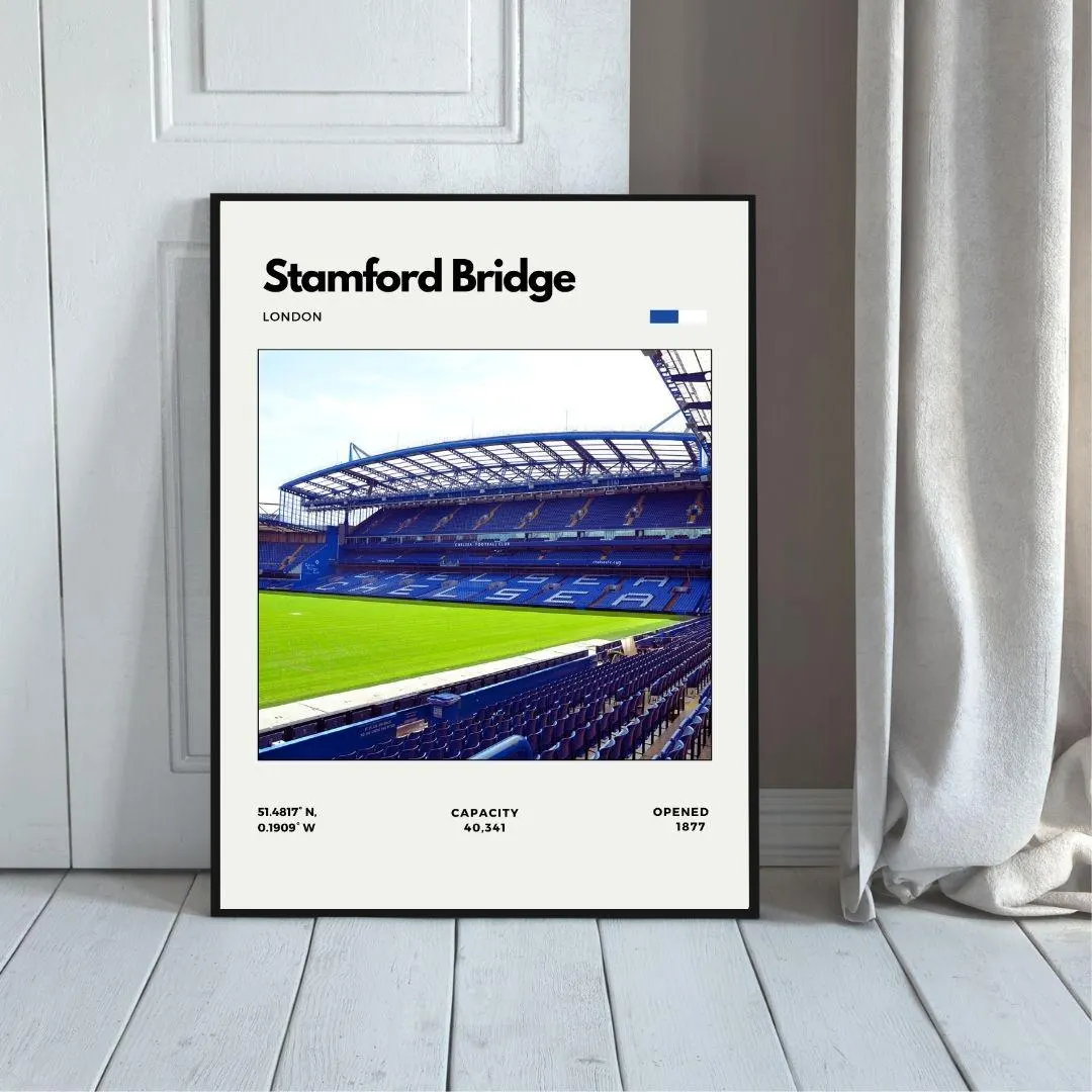 Stamford Bridge Poster | Chelsea Football Club Stadium Print thumbnail 5