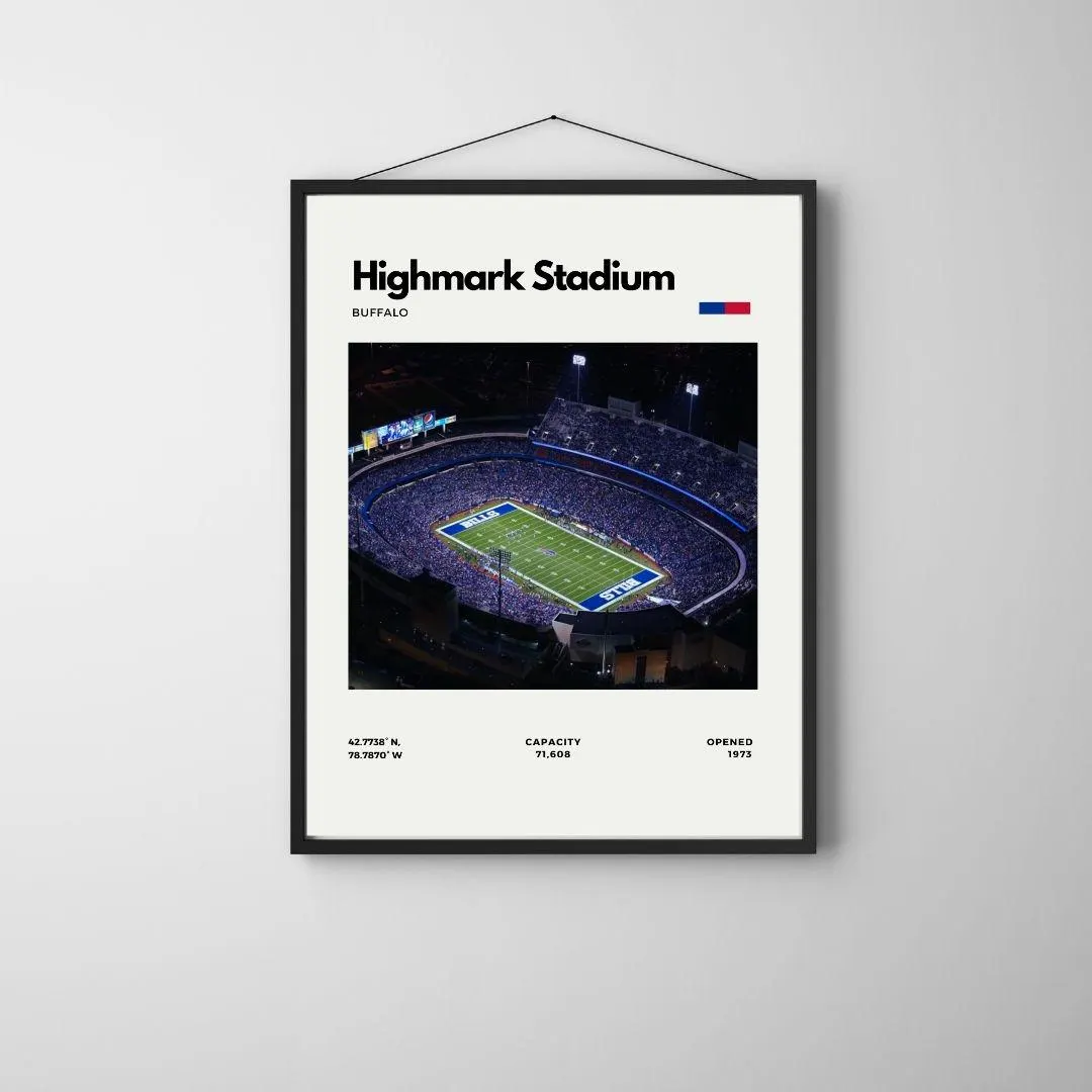 Highmark Stadium Poster | Buffalo Bills Stadium Print thumbnail 4