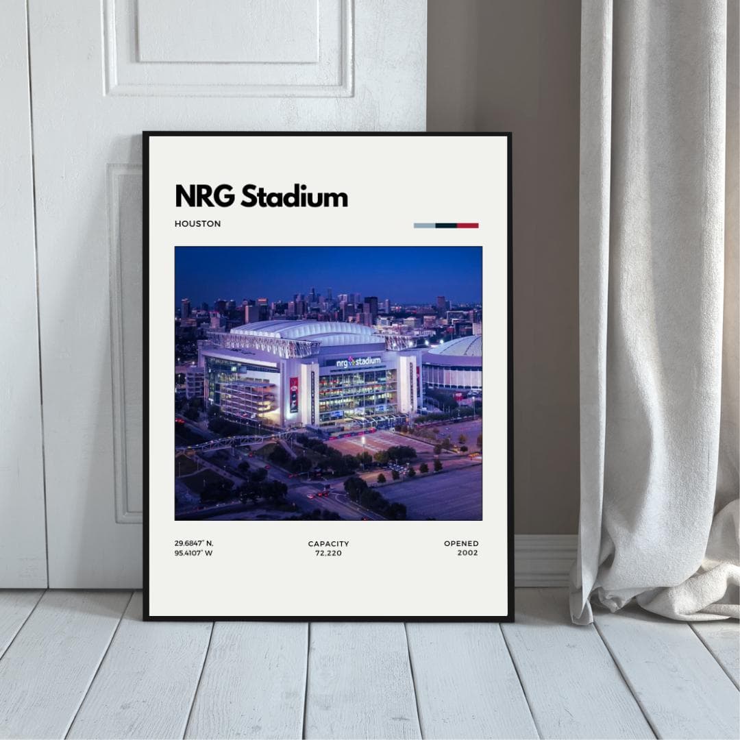 NRG Stadium Poster | Houston Texans Wall Art | NFL Football Decor thumbnail 5