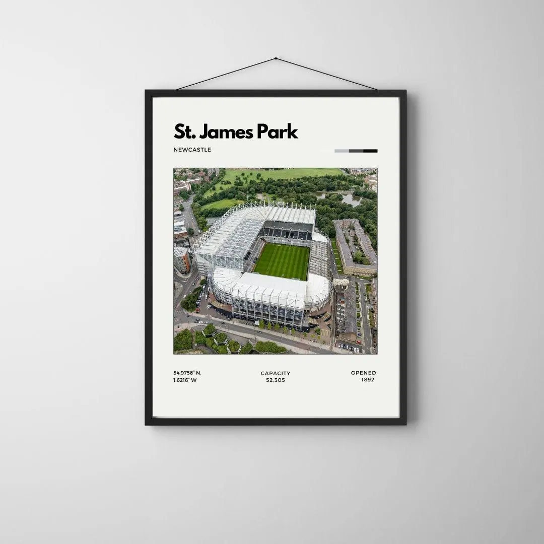 St James Park  Poster | Newcastle United Stadium Poster | Football Wall Art, thumbnail 3