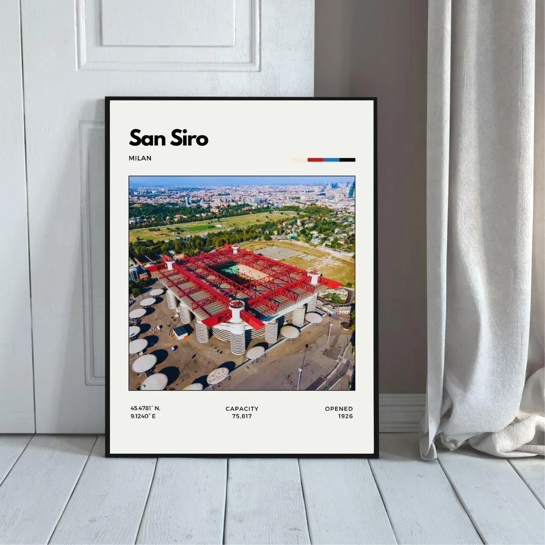 San Siro Stadium Poster | Inter Milan & AC Milan Football Print thumbnail 5