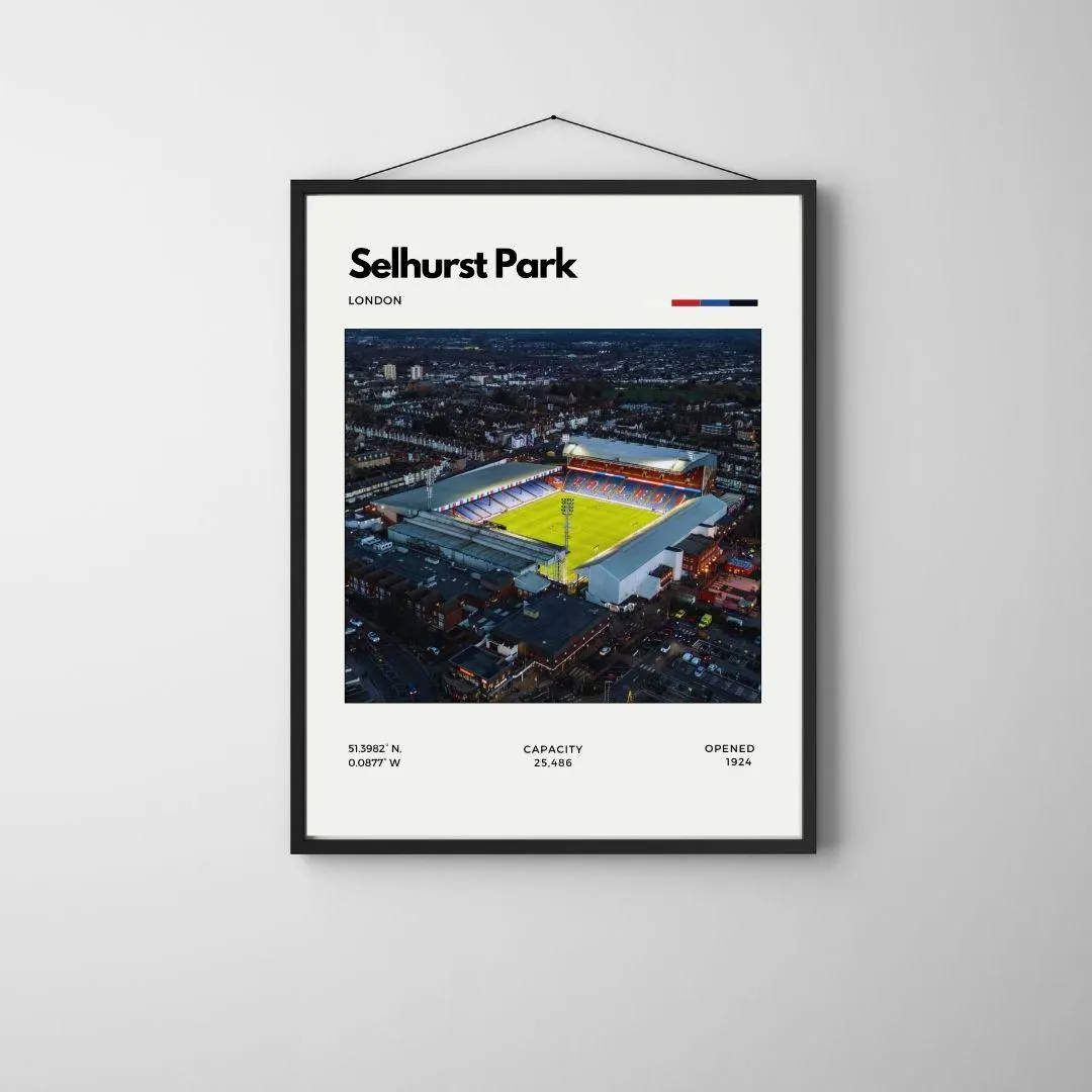 Selhurst Park Poster | Crystal Palace Football Club Stadium Print thumbnail 3