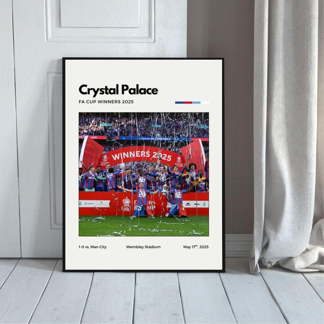 Crystal Palace FA Cup Winners 2025 Poster | Minimalist Football Celebration Print thumbnail 5