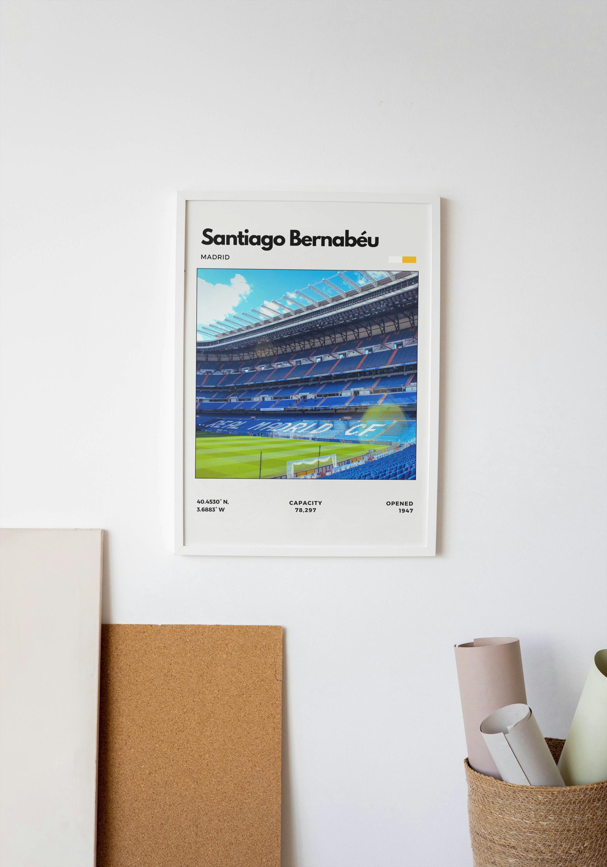 Santiago Bernabéu Stadium Poster | Real Madrid Stadium Print thumbnail 5