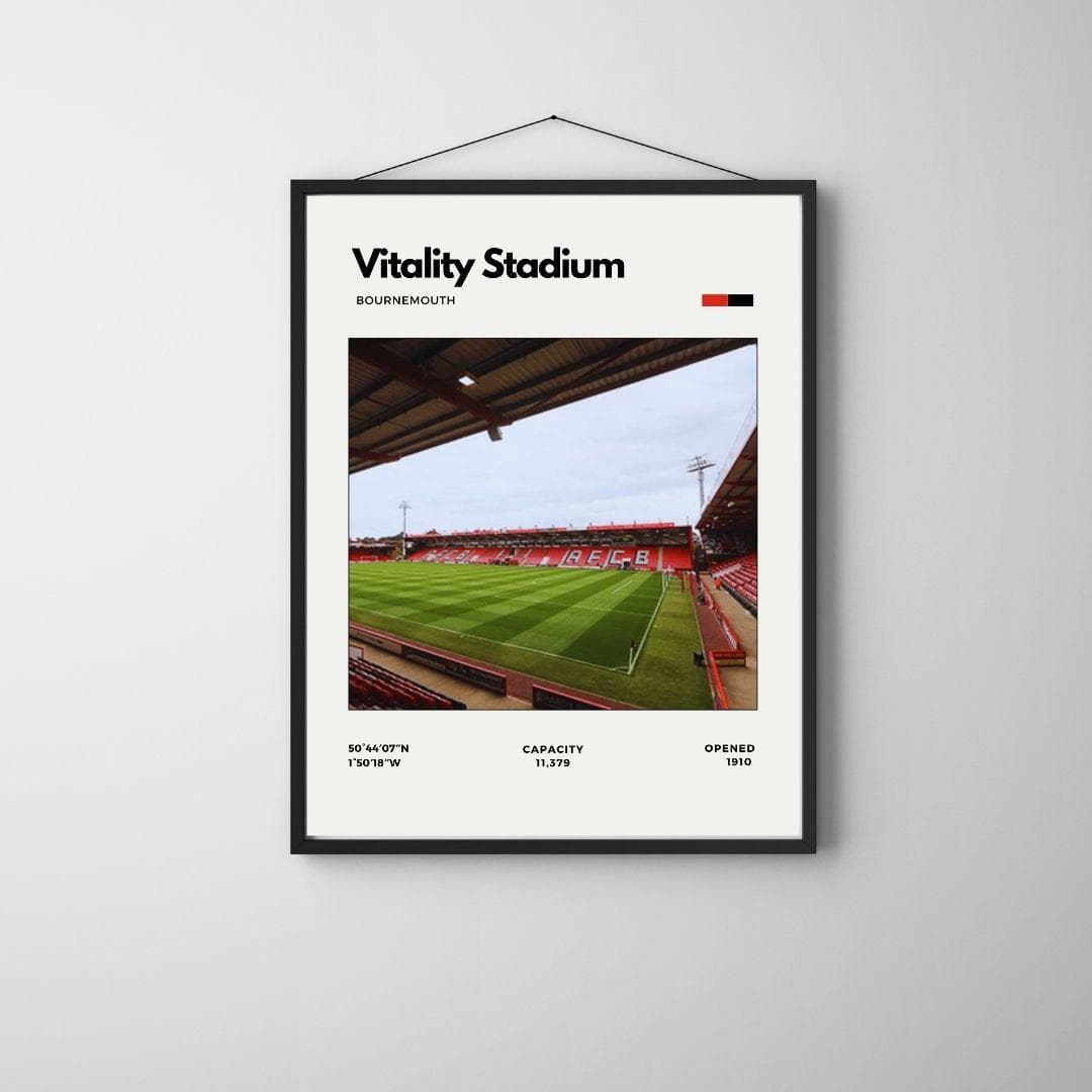 Vitality Stadium Poster | Bournemouth Football Club Stadium Print thumbnail 3