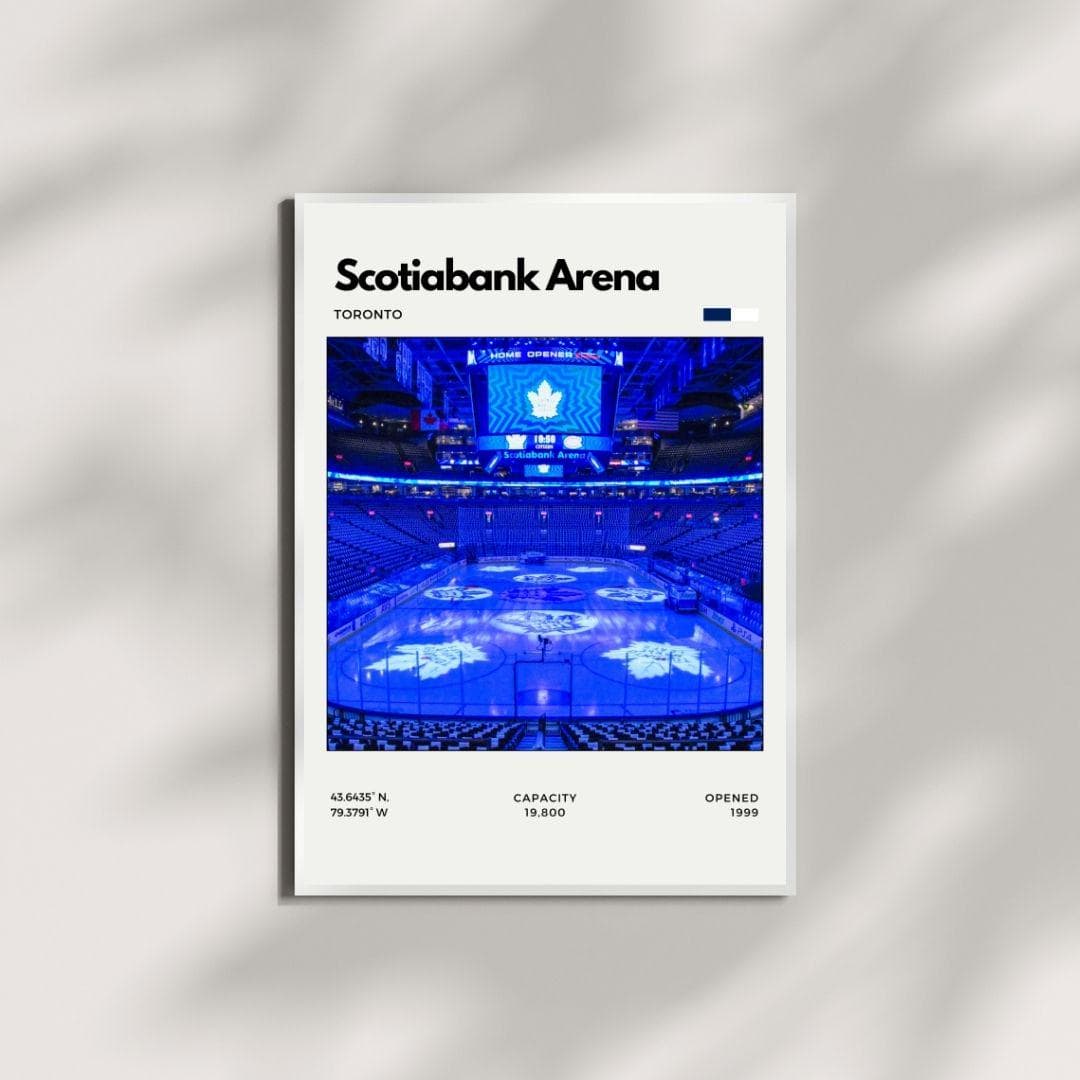Scotiabank Arena Poster | Toronto Maple Leafs Stadium Hockey Art thumbnail 4