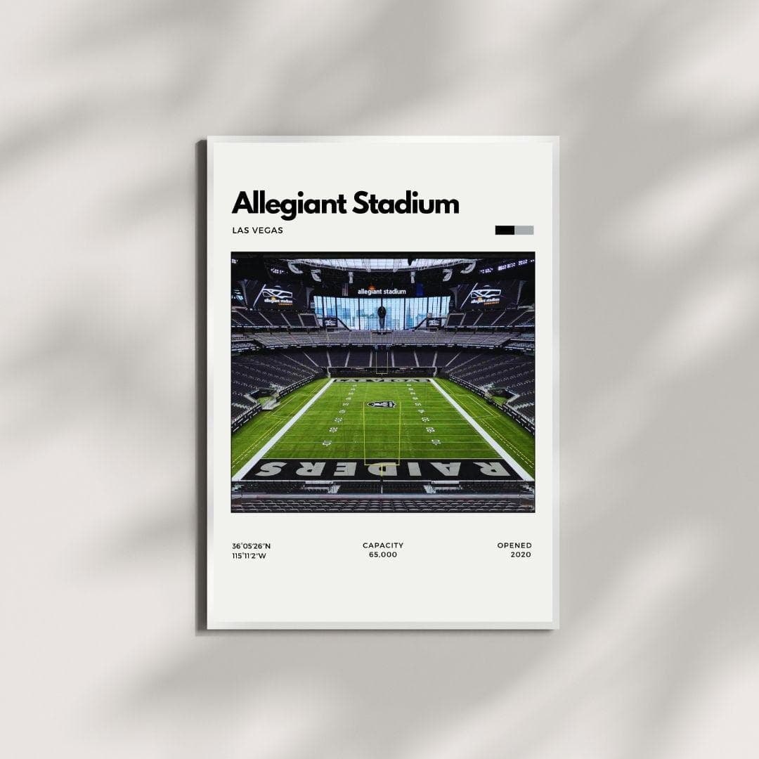 Allegiant Stadium Poster | Las Vegas Raiders Stadium Print thumbnail 2