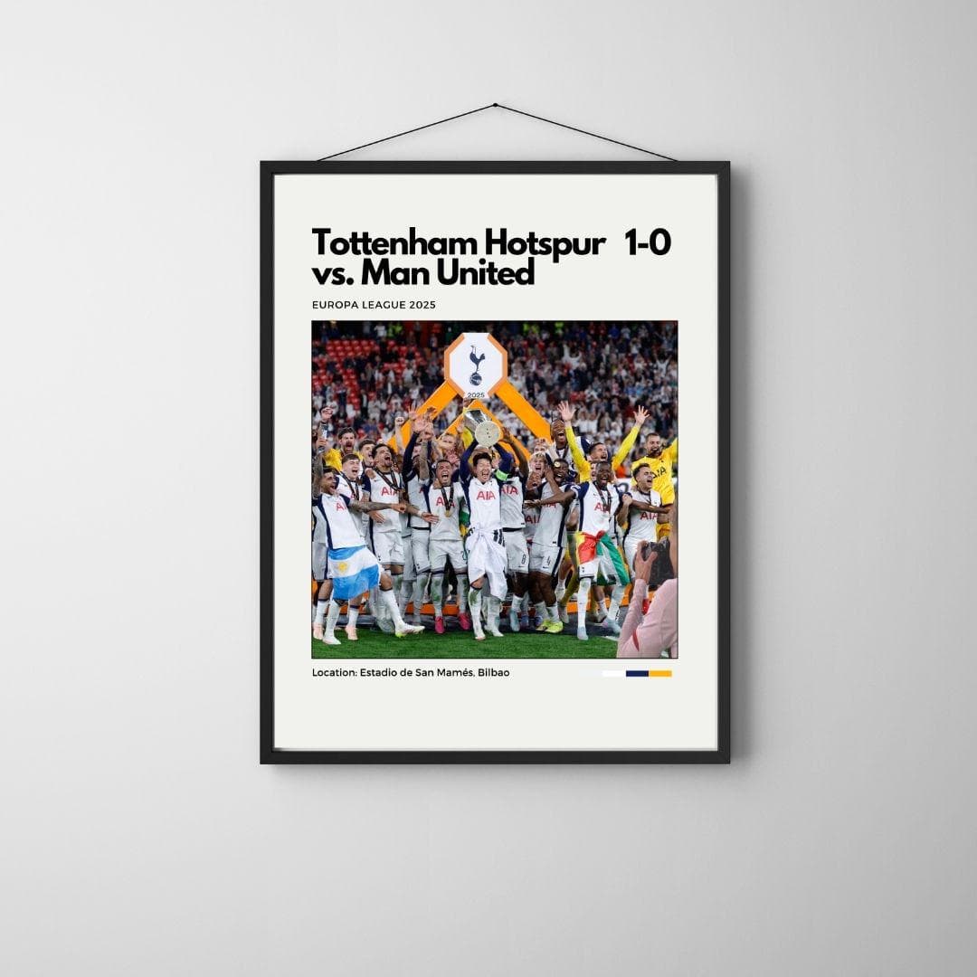 Tottenham Hotspur Europa League 2025 Poster | Football Champions Print thumbnail 4