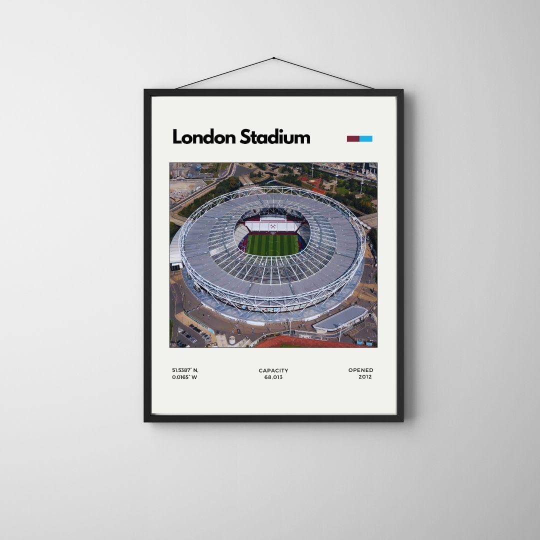 London Stadium Poster | West Ham United Football Club Stadium Print thumbnail 3