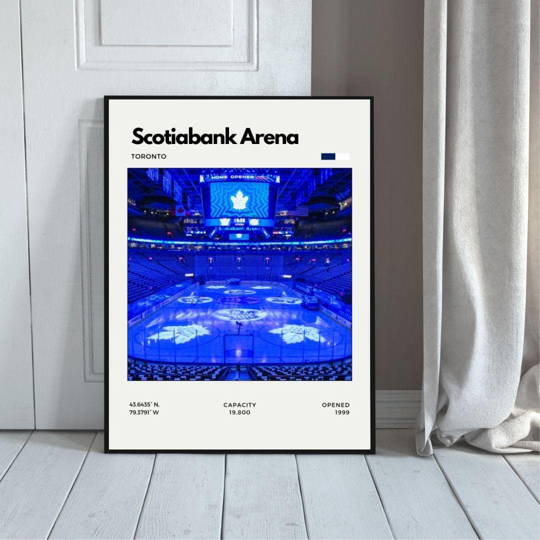 Scotiabank Arena Poster | Toronto Maple Leafs Stadium Hockey Art thumbnail 5
