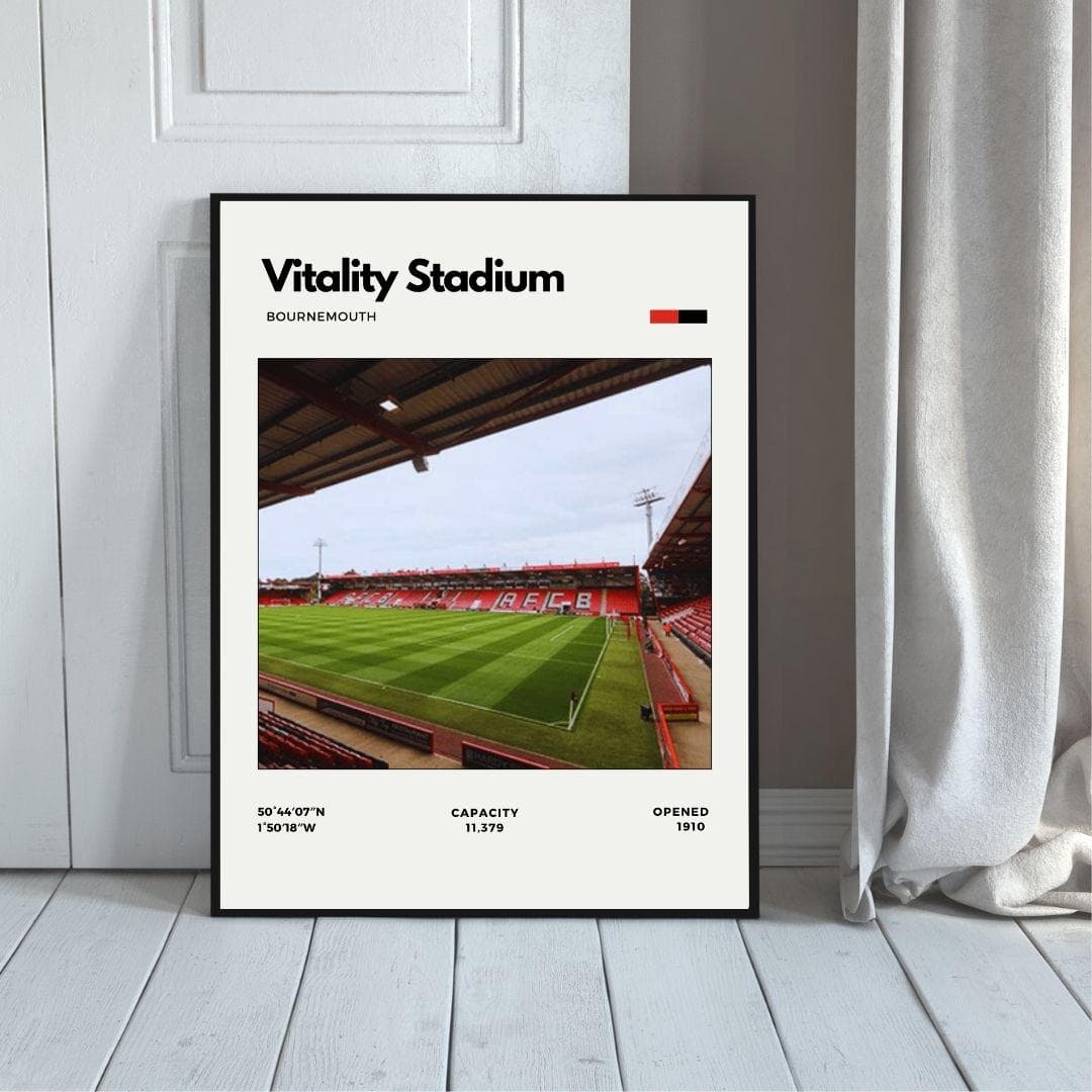 Vitality Stadium Poster | Bournemouth Football Club Stadium Print thumbnail 5