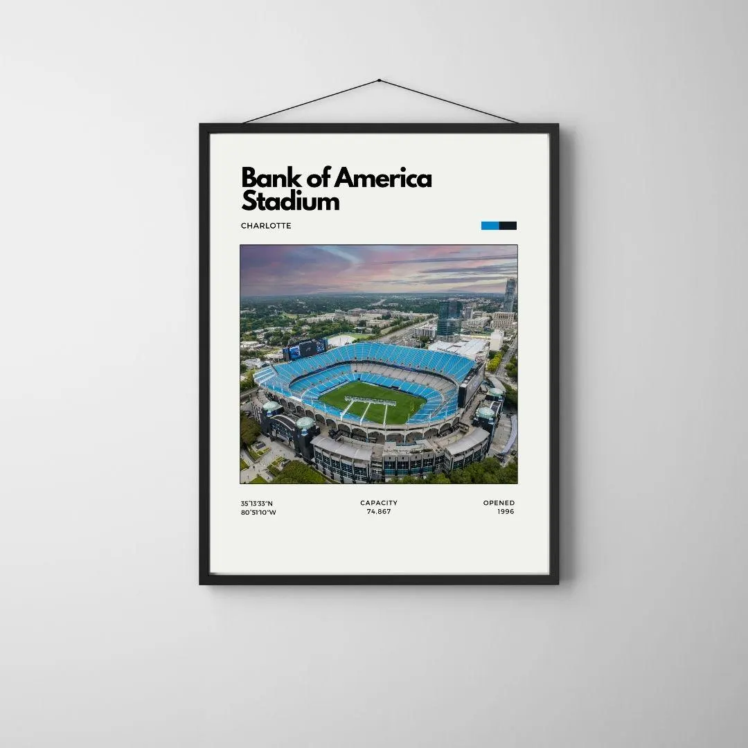 Bank of America Stadium Poster | Carolina Panthers Stadium Print thumbnail 3