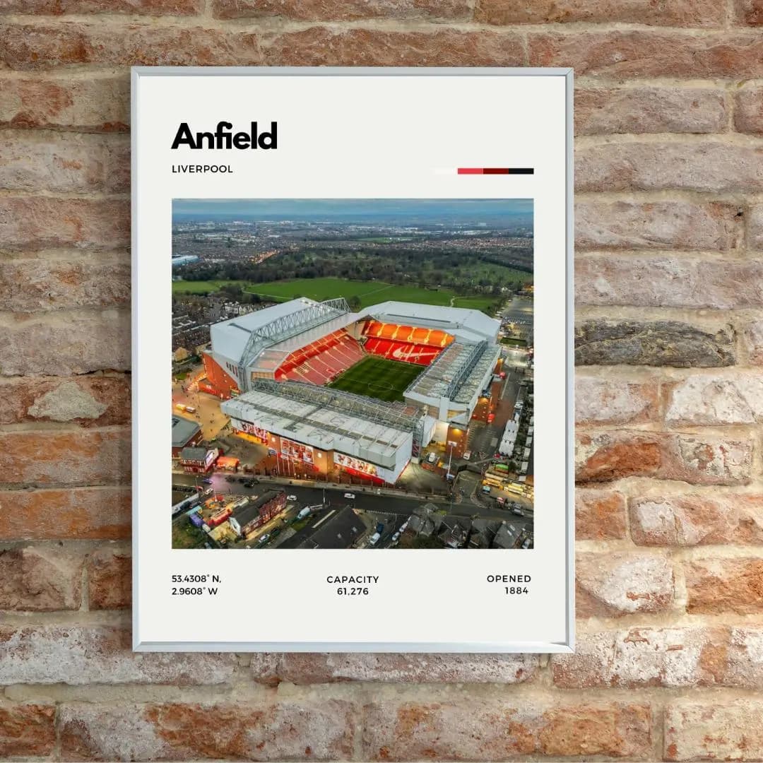 Anfield Stadium Poster | Liverpool Football Club thumbnail 2