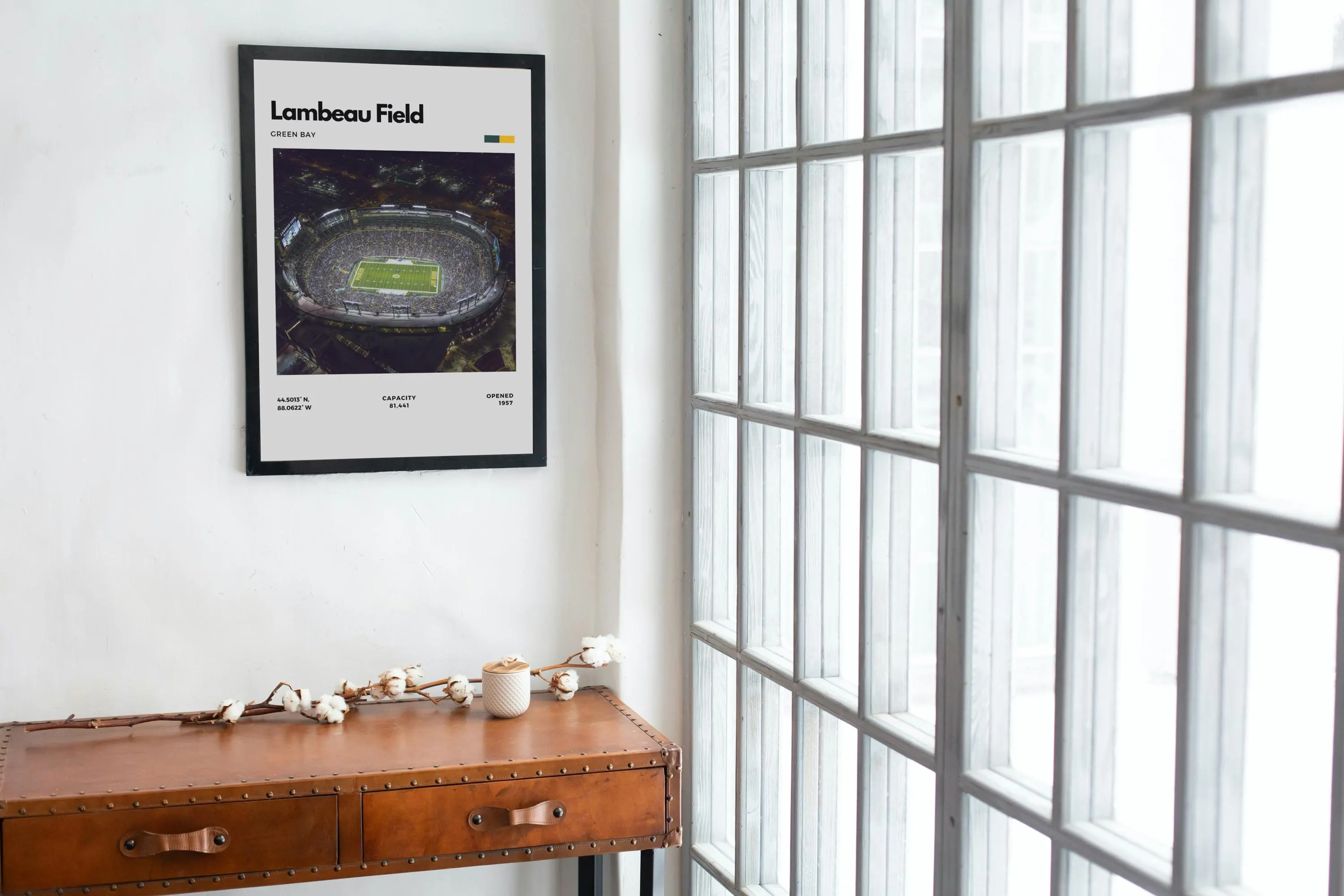 Lambeau Field Poster | Green Bay Packers Stadium Print thumbnail 3