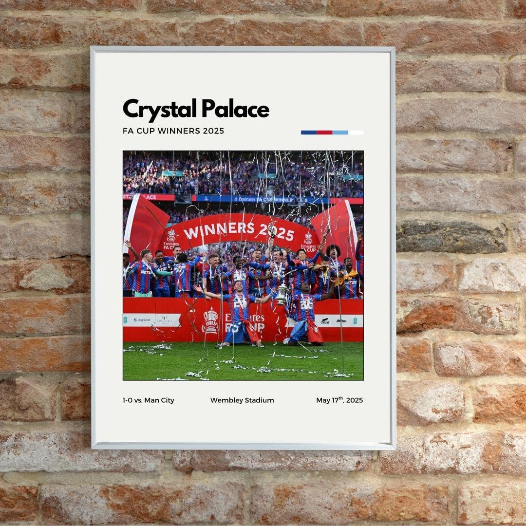 Crystal Palace FA Cup Winners 2025 Poster | Minimalist Football Celebration Print thumbnail 2