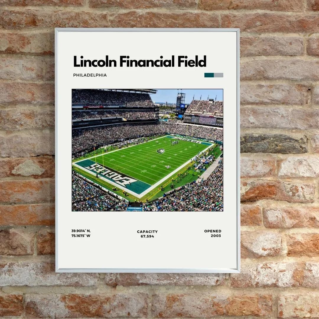 Lincoln Financial Field Poster | Philadelphia Eagles Stadium Print thumbnail 3