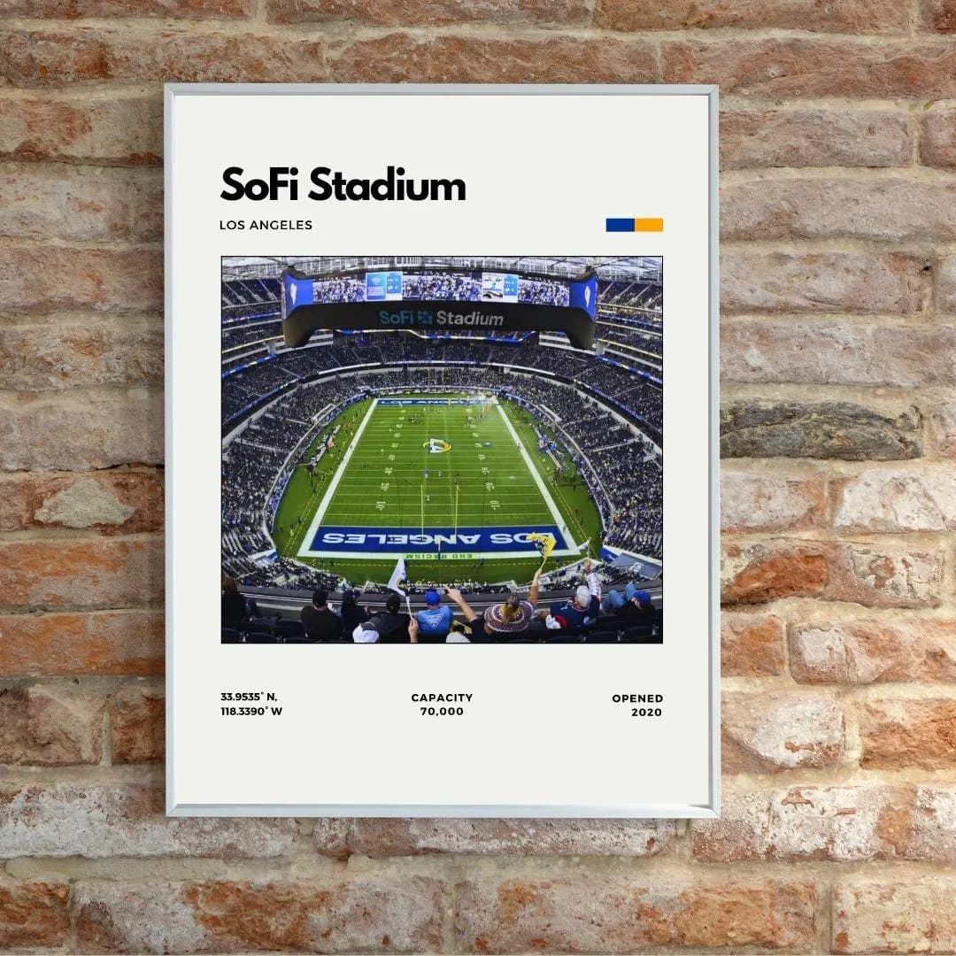 SoFi Stadium Poster | Los Angeles Rams Stadium Print thumbnail 2
