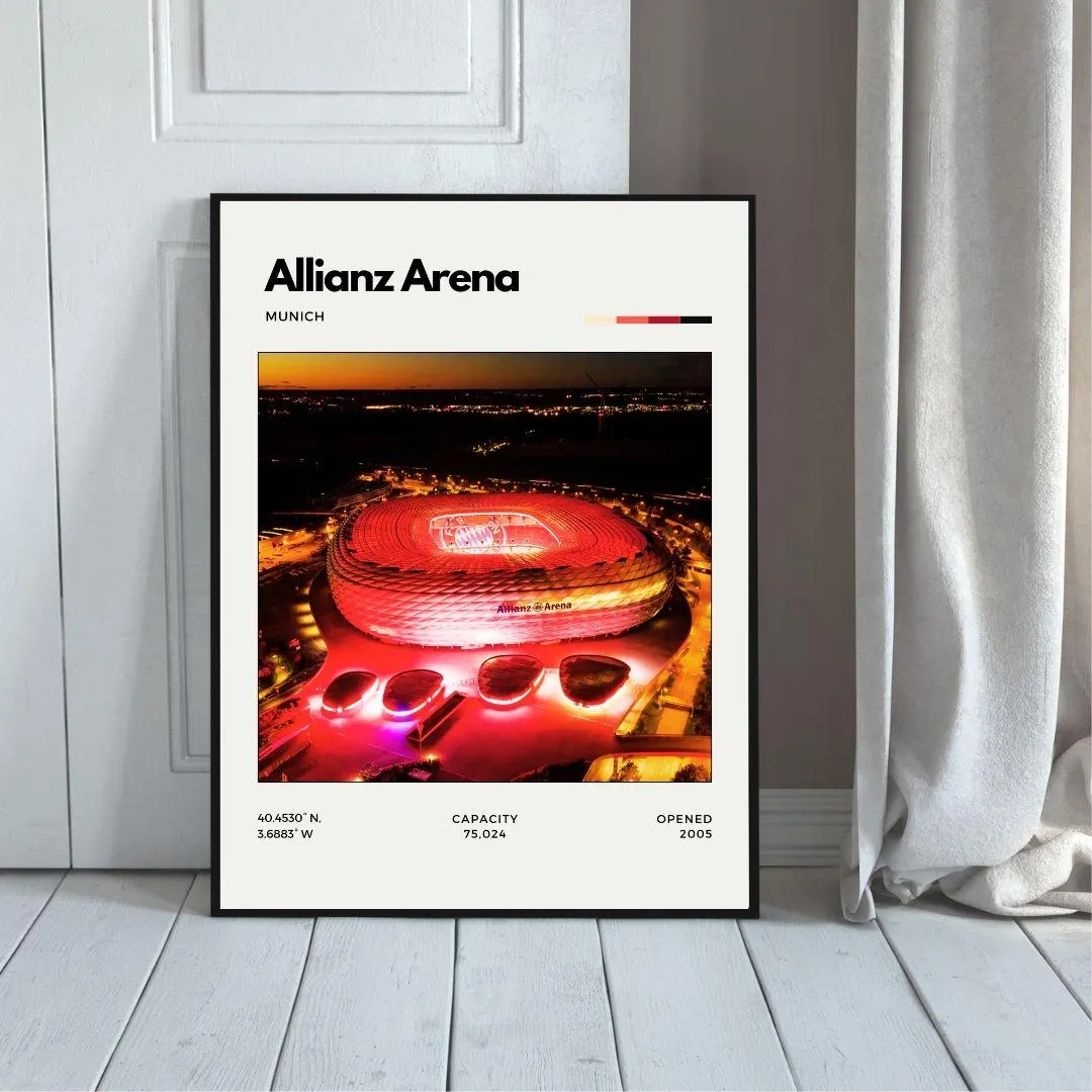 Allianz Arena Poster | Bayern Munich Stadium Print thumbnail 5