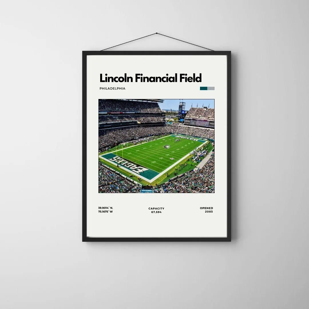 Lincoln Financial Field Poster | Philadelphia Eagles Stadium Print thumbnail 4