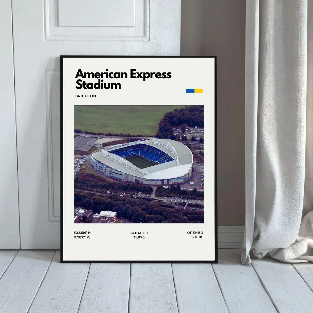 American Express Stadium Poster | Brighton Football Club Stadium Print thumbnail 5