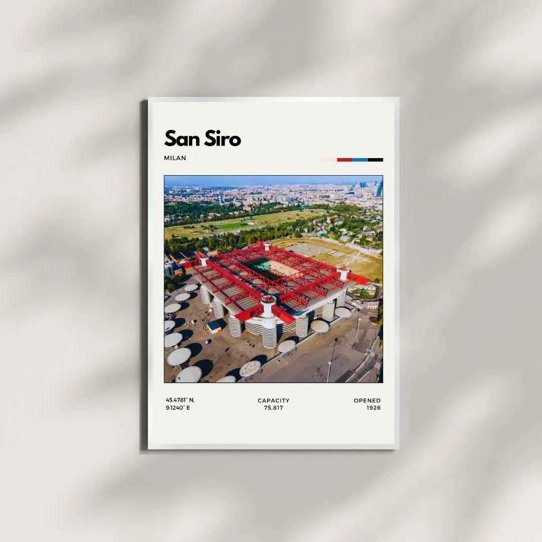 San Siro Stadium Poster | Inter Milan & AC Milan Football Print thumbnail 4