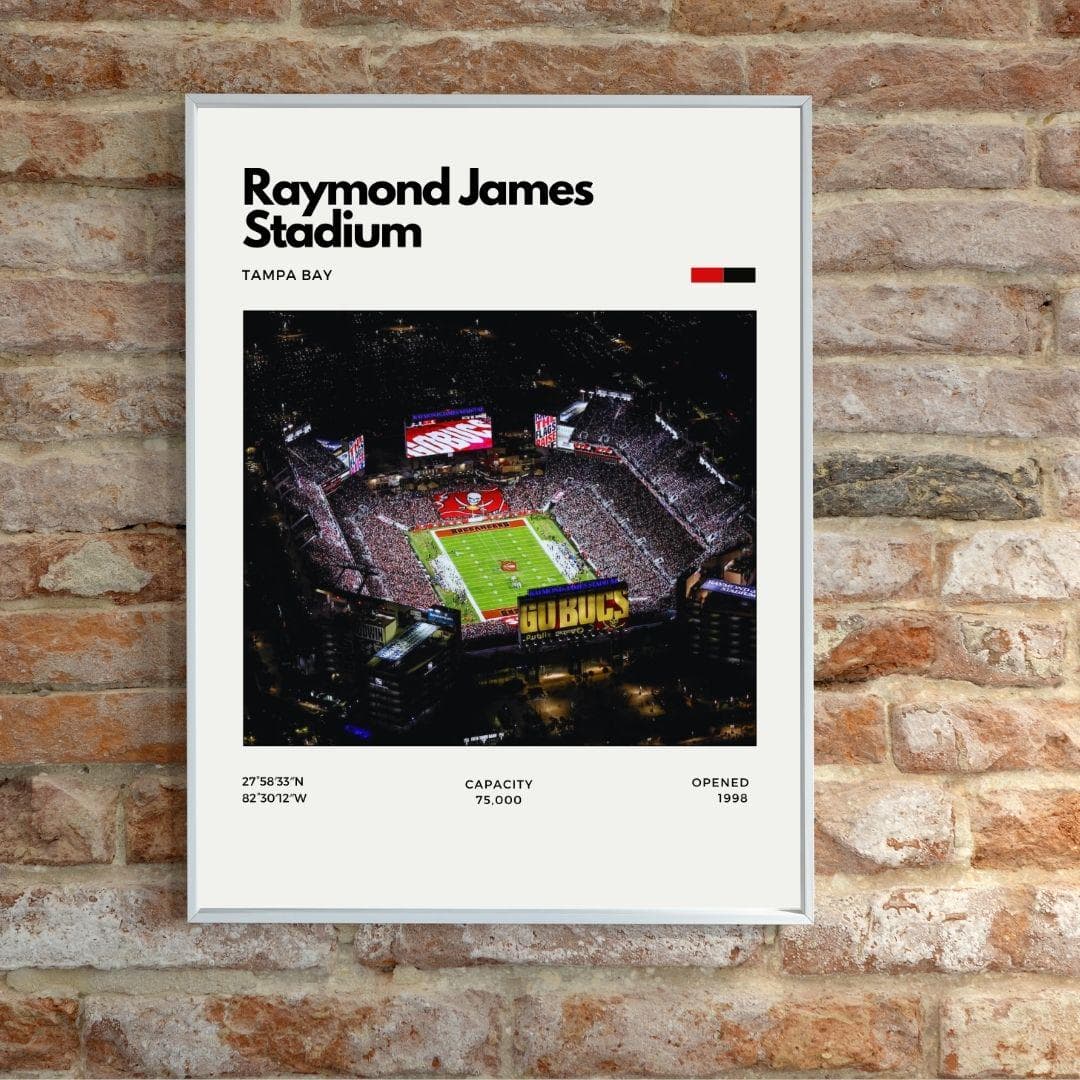 Raymond James Stadium Poster | Tampa Bay Buccaneers Stadium Print thumbnail 2