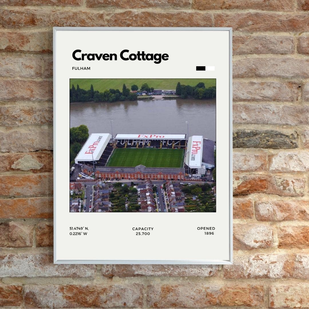 Craven Cottage Poster | Fulham Football Club Stadium Print thumbnail 2