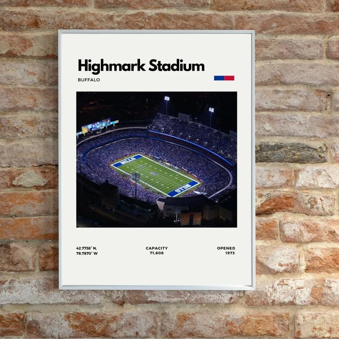Highmark Stadium Poster | Buffalo Bills Stadium Print thumbnail 2