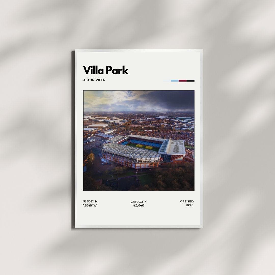 Villa Park Stadium Poster | Aston Villa Wall Art | Football Decor thumbnail 4