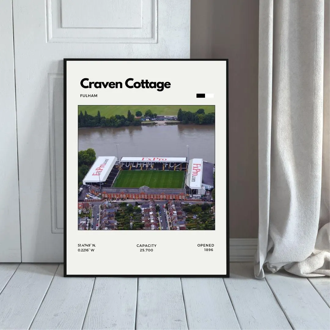 Craven Cottage Poster | Fulham Football Club Stadium Print thumbnail 5