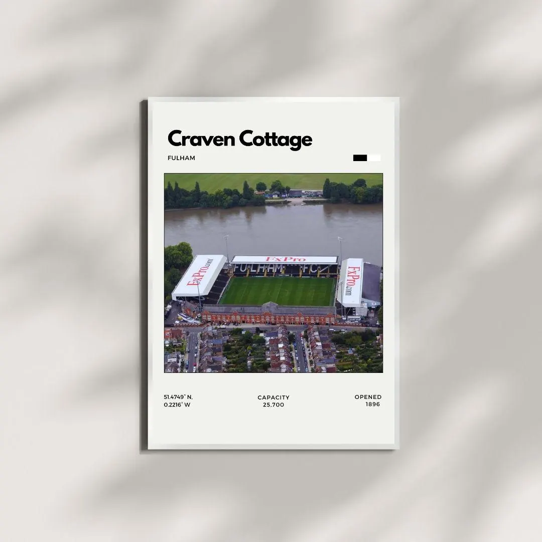 Craven Cottage Poster | Fulham Football Club Stadium Print thumbnail 4