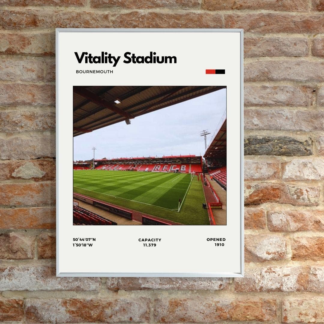 Vitality Stadium Poster | Bournemouth Football Club Stadium Print thumbnail 2