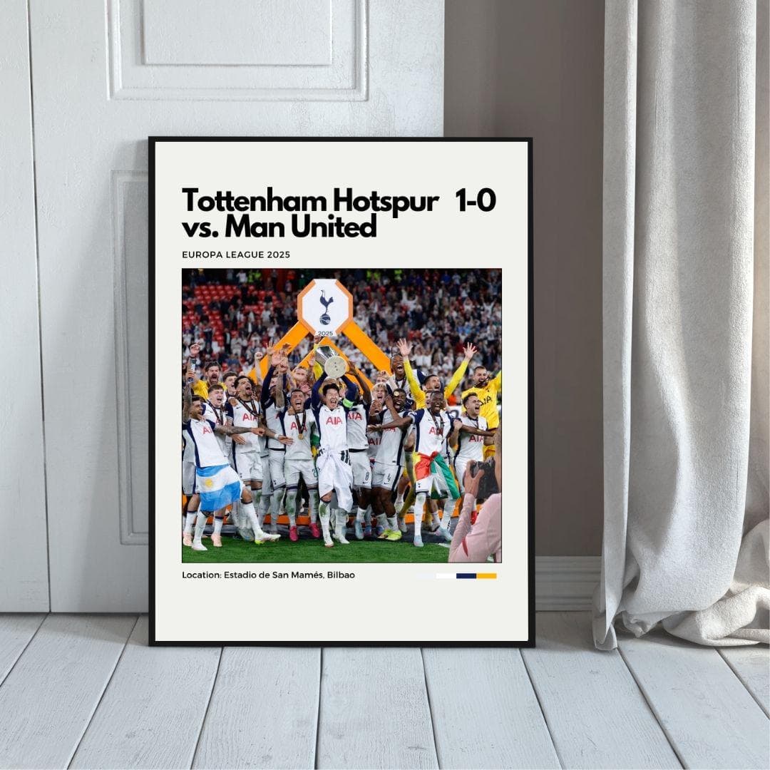 Tottenham Hotspur Europa League 2025 Poster | Football Champions Print thumbnail 5