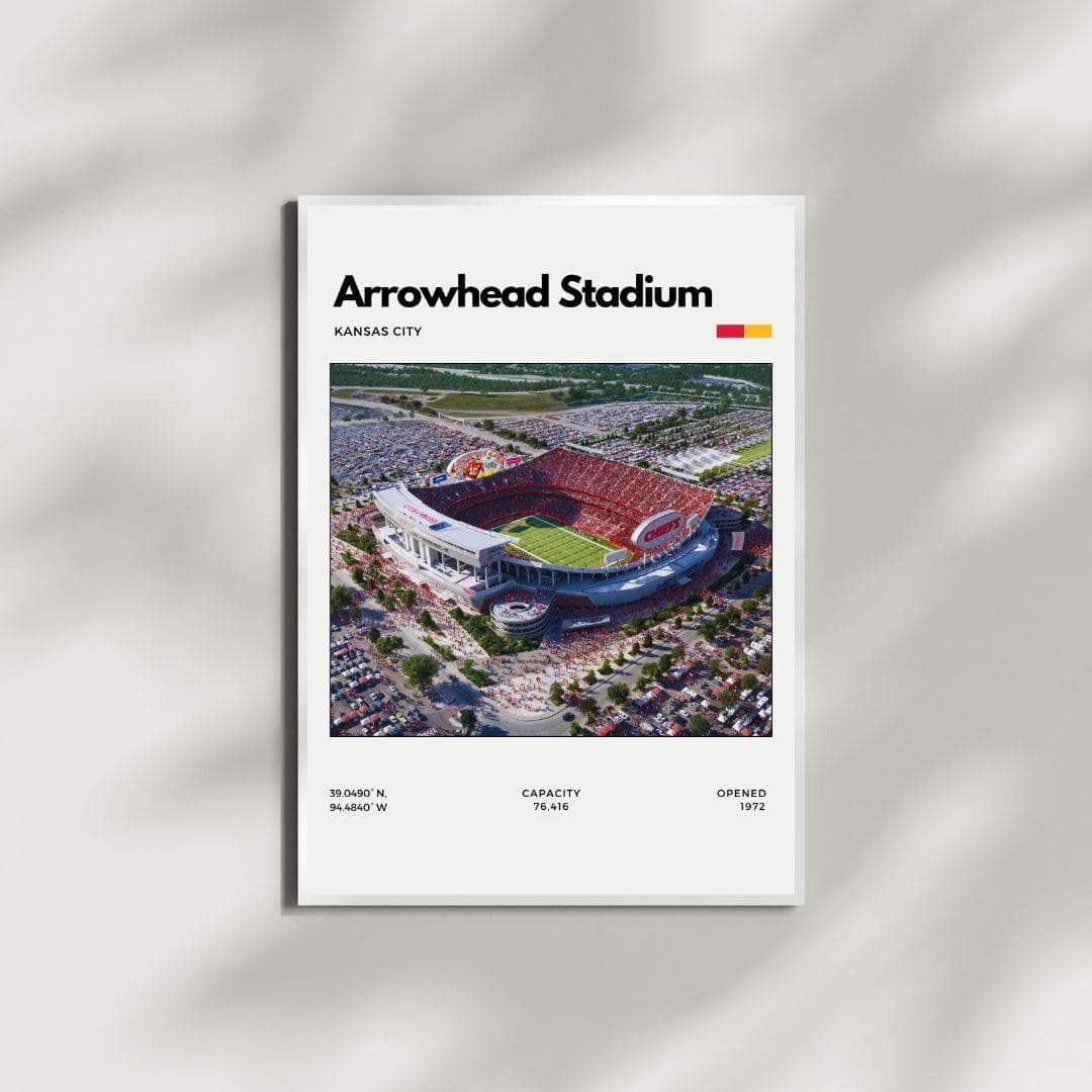 Arrowhead Stadium Poster | Kansas City Chiefs Stadium Print thumbnail 4