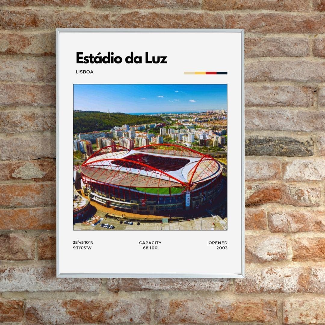 Estádio da Luz Poster | Benfica Stadium Print | Lisbon Football Wall Art thumbnail 2