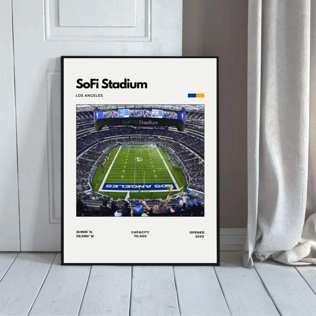 SoFi Stadium Poster | Los Angeles Rams Stadium Print thumbnail 5
