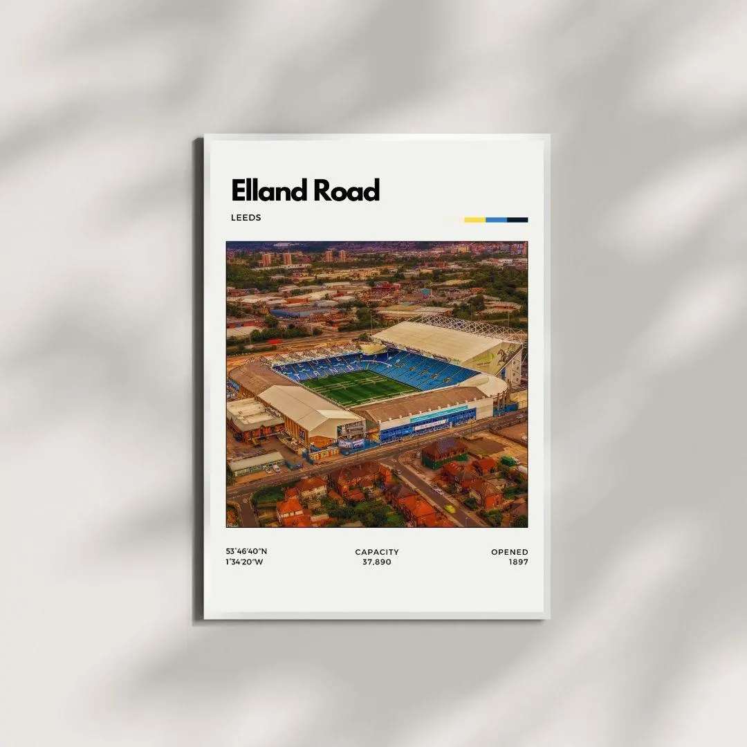 Elland Road Poster | Leeds United Football Club Stadium Print thumbnail 4
