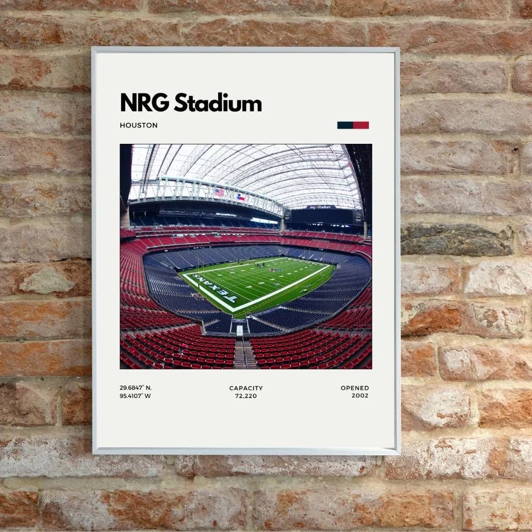 NRG Stadium Poster | Houston Texans Stadium Print thumbnail 2