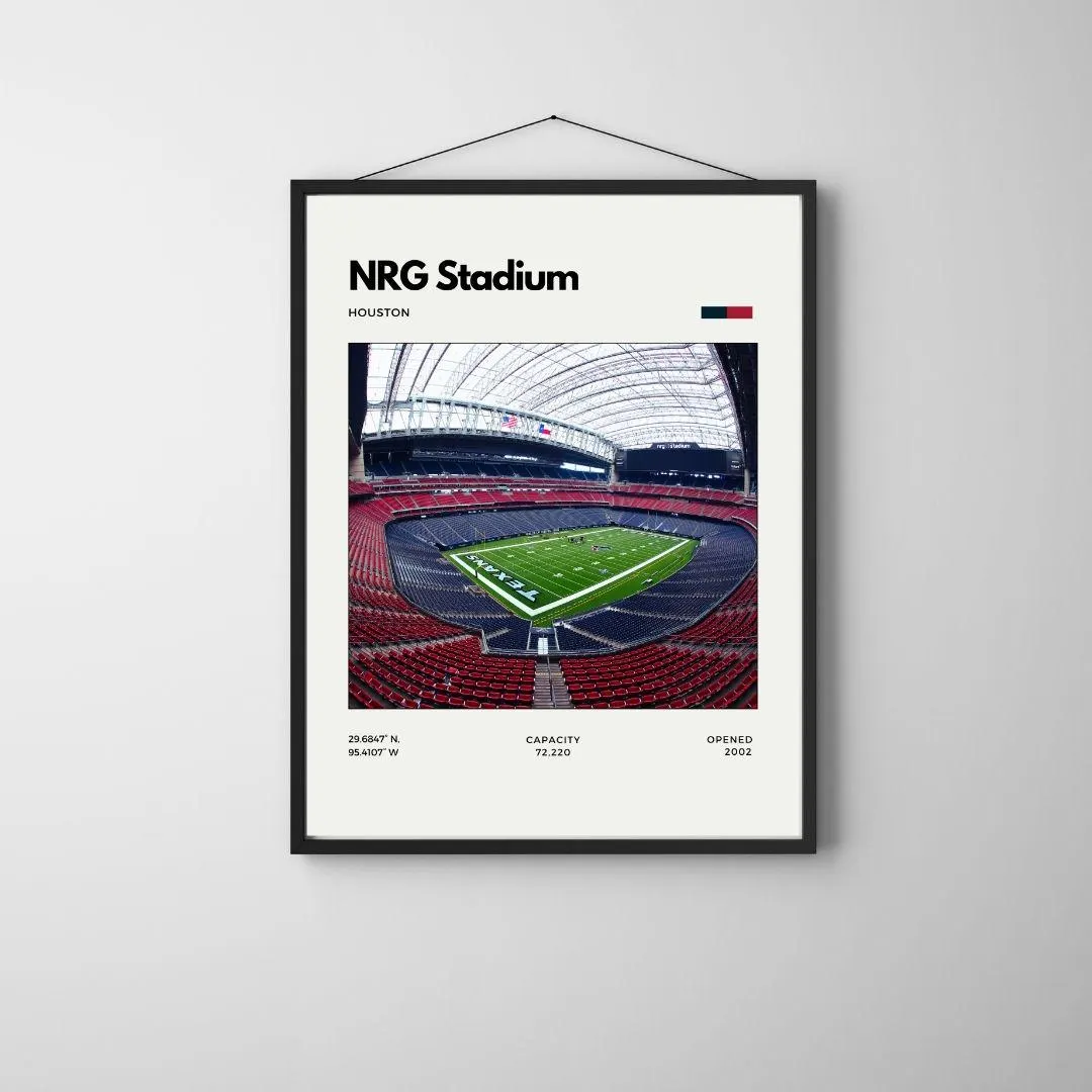 NRG Stadium Poster | Houston Texans Stadium Print thumbnail 3