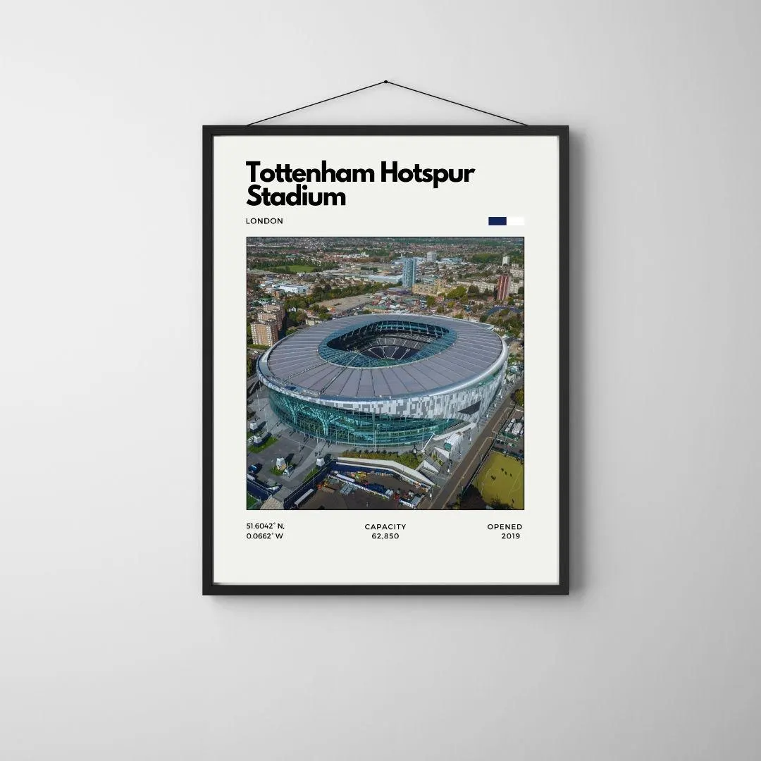 Tottenham Hotspur Stadium Poster | Spurs Football Club Stadium Print thumbnail 3