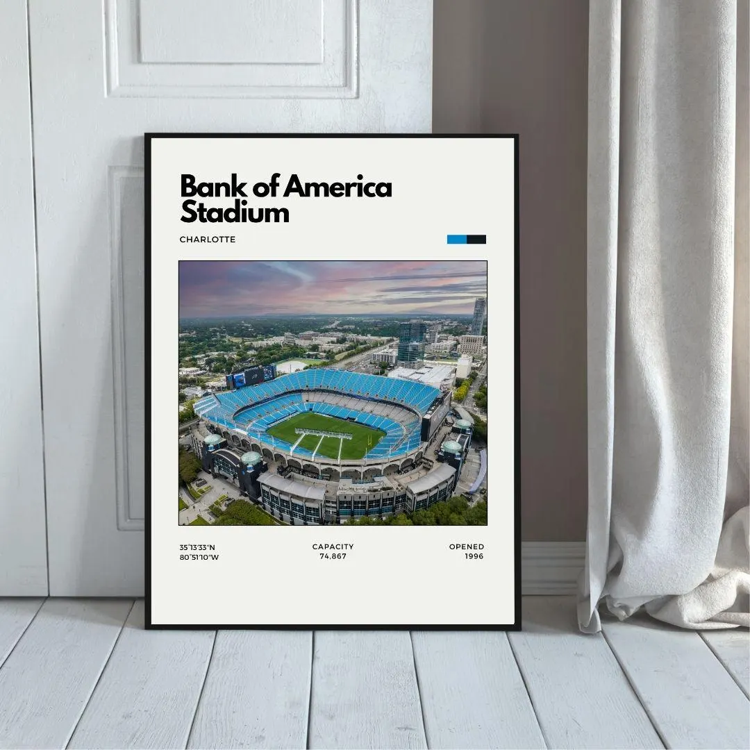 Bank of America Stadium Poster | Carolina Panthers Stadium Print thumbnail 5
