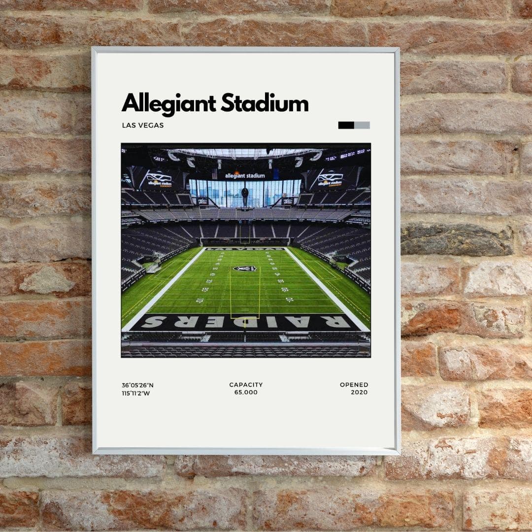 Allegiant Stadium Poster | Las Vegas Raiders Stadium Print thumbnail 3