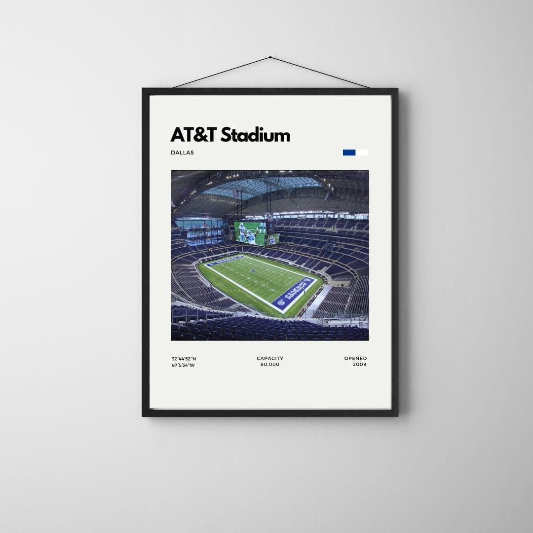 AT&T Stadium Poster | Dallas Cowboys Browns Stadium Print thumbnail 3