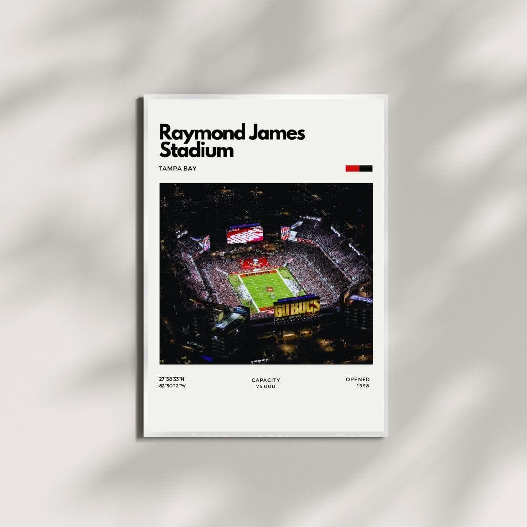Raymond James Stadium Poster | Tampa Bay Buccaneers Stadium Print thumbnail 4