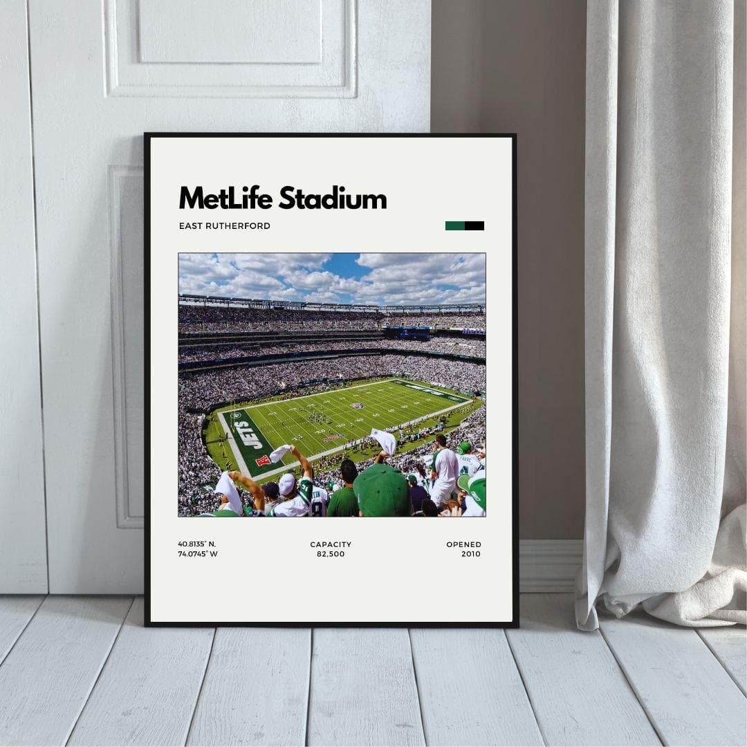 New York Jets MetLife Stadium Poster | NFL Football Print thumbnail 5