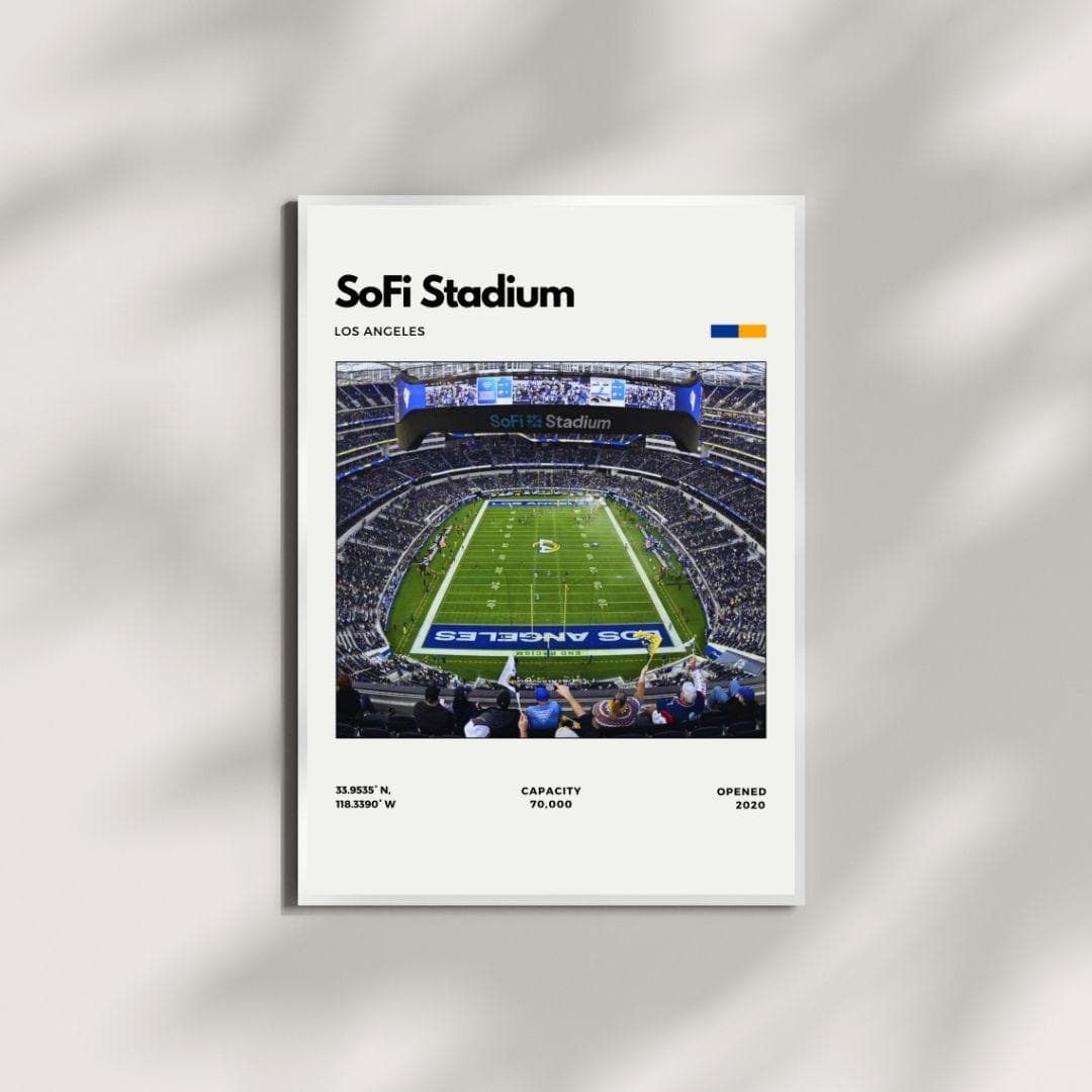 SoFi Stadium Poster | Los Angeles Rams Stadium Print thumbnail 4
