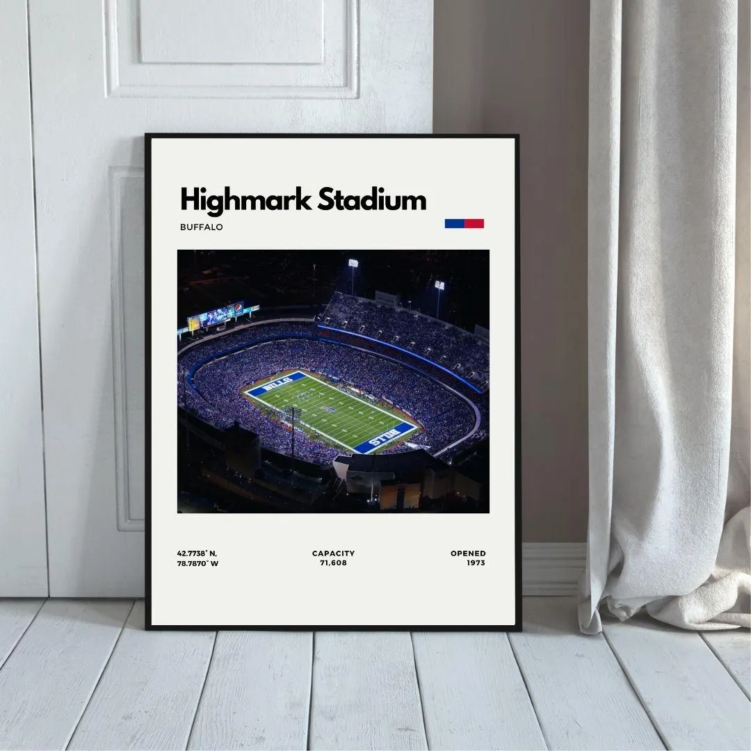 Highmark Stadium Poster | Buffalo Bills Stadium Print thumbnail 5