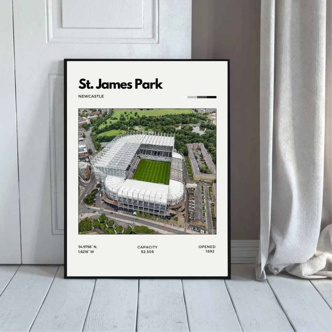 St James Park  Poster | Newcastle United Stadium Poster | Football Wall Art, thumbnail 5